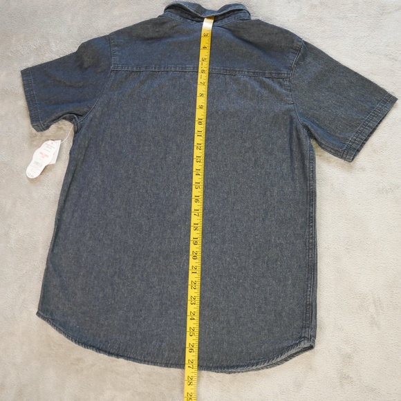 Wonder Nation Be The Future Denim Paint Splattered Shirt Big Boy XXL (18) Casual - Picture 9 of 11